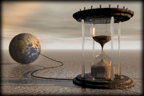 Die Zeit als Sanduhr